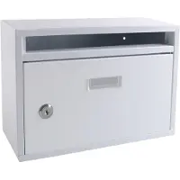 Sencys Suggestiebus - Staal - Wit - 30x30x10cm