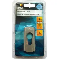 Sencys Cilinderplaat Rechthoekig Aluminium Zilver 6mm