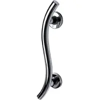 Overig Ridder Handgreep Art M 45cm Glanzend Chroom Golvend Rvs