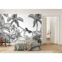 Overig Fotobehang Black Panther - Wit - 2,50m X 350cm