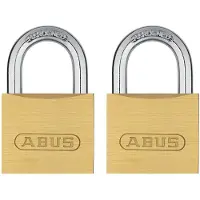 ABUS Hangslotenset Tkb3/40 - Massief Messing Voor Koffers - Behuizing 40mm - Set Van 2 Stuks