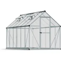 Canopia Tuinkas Mythos 6x12 - Polycarbonaat - Zilver - 370x185x208cm
