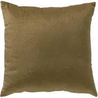Praxis Kussen Croco 40x40cm Olijf