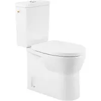 AquaVive Cormor Duoblok Toilet Met Randloze Toiletpot - Wit