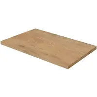 Aquazuro Wastafelblad Napoli - Hout - Melamine - Natuur Eik - 90x48cm