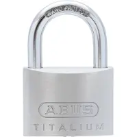 ABUS Hangslot Met Sleutel Titalium Tkti46/60 - Aluminium Voor Poort - Behuizing 60mm