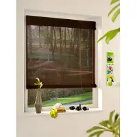 Madeco 7350 Bamboe Rolgordijn Roll Up Chocolate 100x180cm