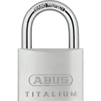 ABUS Hangslot Met Sleutel Titalium Tkti25/50 - Aluminium Voor Poort - Behuizing 50mm