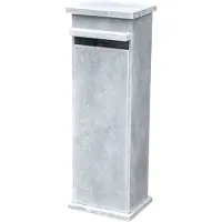 VASP Brievenbus Staande Brussel - Natuursteen - Blauwe Hardsteen - 34x101x28cm