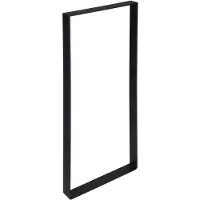 Duraline Tafelpoot Plat Staal Mat Zwart 4x38,5x71cm