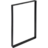 Duraline Tafelpoot Plat Staal Mat Zwart 4x25x35cm