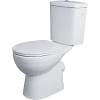 AquaVive Avisio Duoblok Toilet Met Randloze Toiletpot - Wit