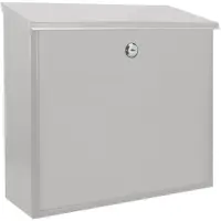 Sencys Wandbrievenbus 50 - Staal En Aluminium - Zilver - 36x36,5x10cm