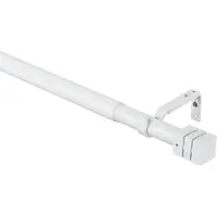 Overig Amsterdam Uitschuifbare Gordijnroede Wit 170-300 Cm X 25-28mm