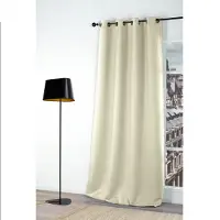 Overig Verduisterend Kant En Klaar Gordijn Beige 140 X 250 Cm