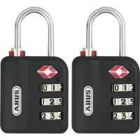 ABUS Combinatieslot Tcp11/30 - Kunststof Voor Koffer - Behuizing 30mm - Set Van 2 Stuks