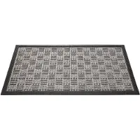 Overig Supreme Deurmat - Grijs - Polypropyleen - 45x75cm - Brede Randen