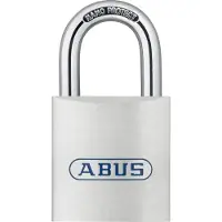 ABUS Hangslot Met Sleutel Titalium Tkti37/50 - Massief Aluminium, Hoge Veiligheid Voor Buiten - Behuizing 50 Mm
