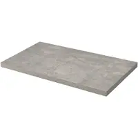Aquazuro Wastafelblad Napoli - Houtcomposiet - Melamine - Grijs - 90x48cm