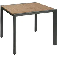 Central Park Tuintafel Aluminium Donkergrijs 90x90cm