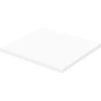 Aquazuro Wastafelblad Napoli - Hout - Gelakt - Wit - 60x48cm