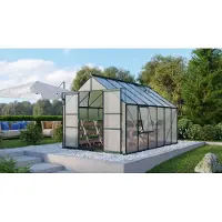 Pergart Kweekkas Meridian 2 9900 - Polycarbonaat 4mm - Smaragd - 257x383x232cm