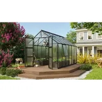 Vitavia Tuinkas Olymp 9900 - Polycarbonaat 6mm - Zwart - 257x387x254cm