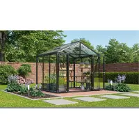 Pergart Tuinkas Zeus Comfort 6200 - Veiligheidsglas 3mm En Polycarbonaat 10mm - Zwart - 258x242x250cm