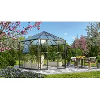 Vitavia Tuinkas Galaxis 9000 - Veiligheidsglas 6mm En Polycarbonaat 6mm - Zwart - 336x383x283cm