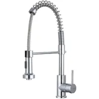EsseBagno Keukenkraan Plimo Met Uittrekbare Handdouche Chroom