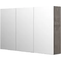 Aquazuro Spiegelkast Napoli - Betongrijs - 120cm - Fsc-gecertificeerd Hout