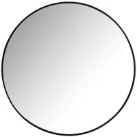 Aquazuro Klassieke Badkamerspiegel Napoli - Rond - Zwart - Ø50 Cm
