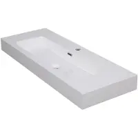 Aquazuro Waskom Badkamer Arezzo - Vierkant - Wit - 38cm