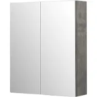Aquazuro Spiegelkast Napoli - Betongrijs - 60cm - Fsc-hout