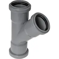 Overig Ppc T-stuk 45graden 50mm Grijs
