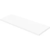 Aquazuro Wastafelblad Napoli - Hout - Gelakt - Wit - 180x48cm