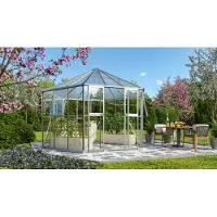 Vitavia Tuinkas Galaxis 9000 - Veiligheidsglas 3mm En Polycarbonaat 6mm - Aluminium - 336x383x284cm