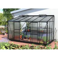 Vitavia Tuinkas Ida 7800 - Polycarbonaat 6mm - Zwart - 387x201x221cm