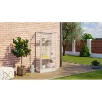 Vitavia Tuinkas Polis 350 - Polycarbonaat 4mm - Aluminium - 81x43x166cm