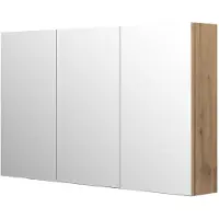 Aquazuro Spiegelkast Napoli - Scandinavische Eik - 120cm - Wandmontage