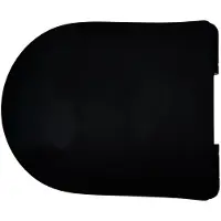 Aquazuro Wc-bril - Duroplast - D-vorm - Softclose - Verstelbaar - Quick Release - Zwart