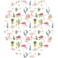 Aquazuro Wc-bril - Duroplast - Softclose - Verstelbaar - Quick Release - Met Flamingoprint