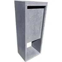 VASP Pakketbrievenbus Madrid Modern Parcel - Natuursteen - Blauwgrijs - 40x103x30cm