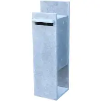 VASP Pakketbrievenbus Compostella Left Xl - Natuursteen - Blauwe Steen - 40x115x40cm