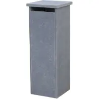 VASP Staande Brievenbus Palma - Natuursteen - Blauwe Hardsteen - 32x98x32cm