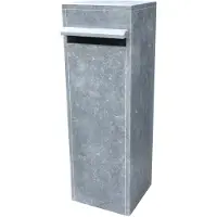 VASP Pakketbrievenbus Valencia Parcel Digitaal Slot - Natuursteen - Blauw - 32x97x32cm