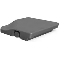 Tuozi Parasolvoet Clover - 1.2kg - Plastic - Vulbaar Vierkant Anthraciet