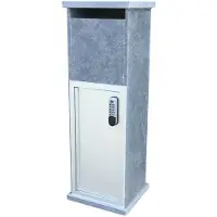 VASP Pakketbrievenbus Lhotse Xl - Natuursteen - Blauwe Hardsteen - 34x102x32cm