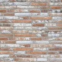 Wallsupply Steenstrip Long Brick Loft - Rood - Keramiek - 40x16 Cm - 0,96 M²