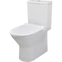 AquaVive Livenza Duoblok Toilet Met Randloze Toiletpot - Wit